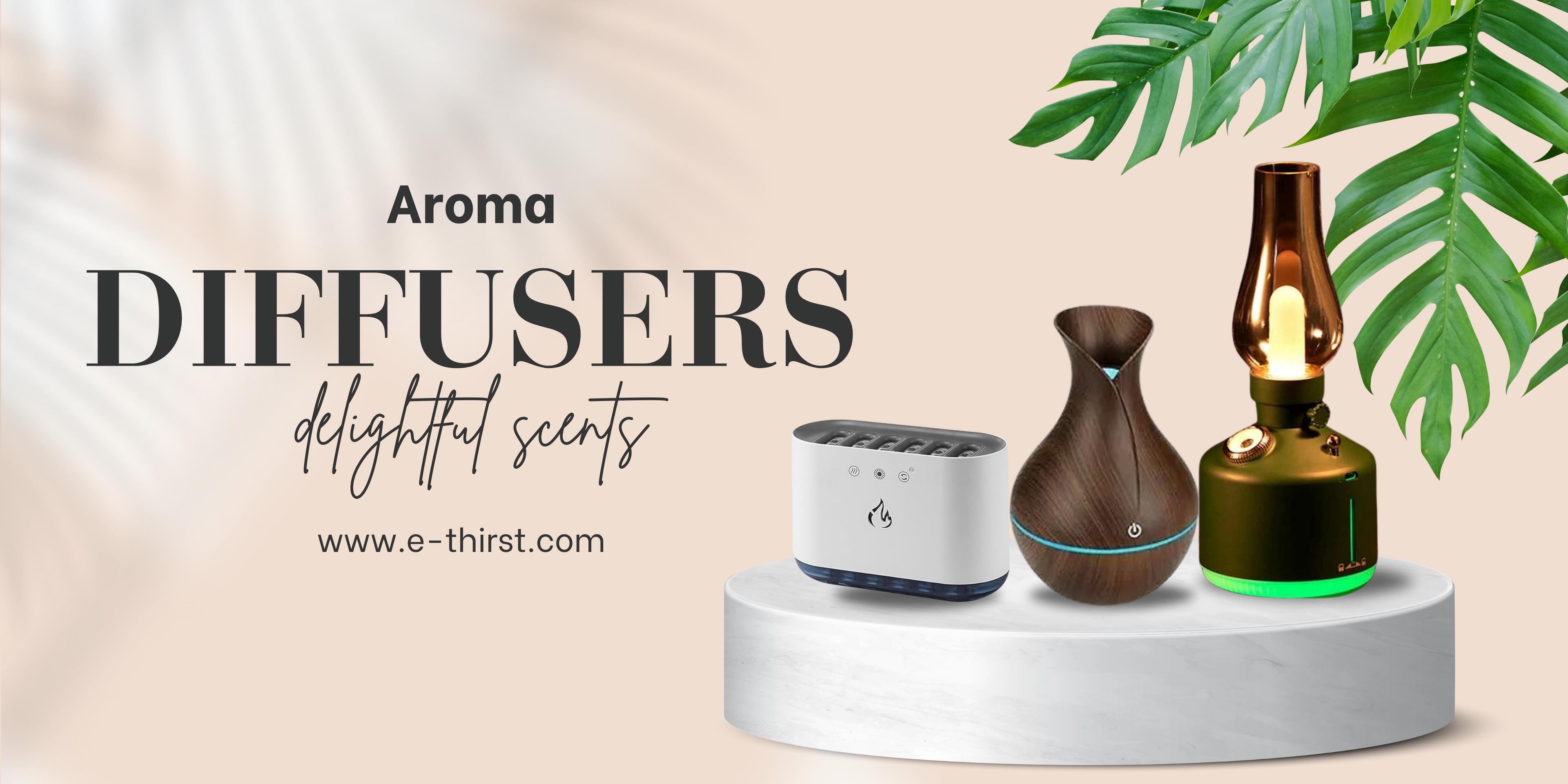Aroma diffuser emitting a gentle mist to enhance room ambiance.